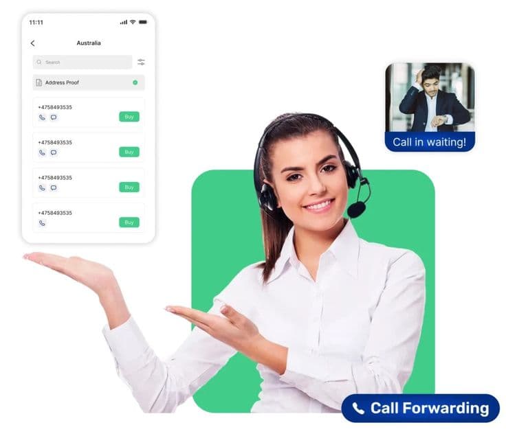 An agent and a customer connected on a call through a masked number.